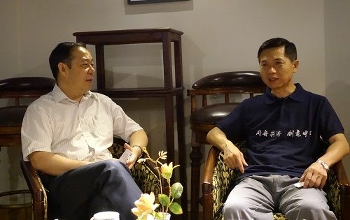 杨贤金书记会见台湾中华大学校长