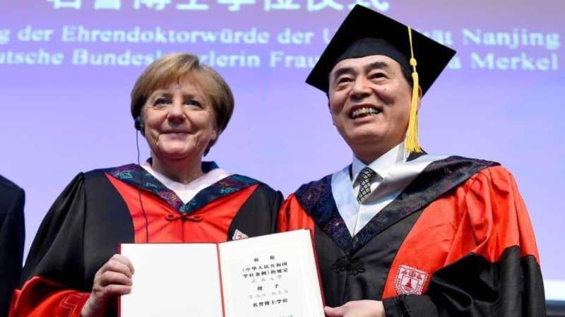 德国总理默克尔向我校发来感谢函