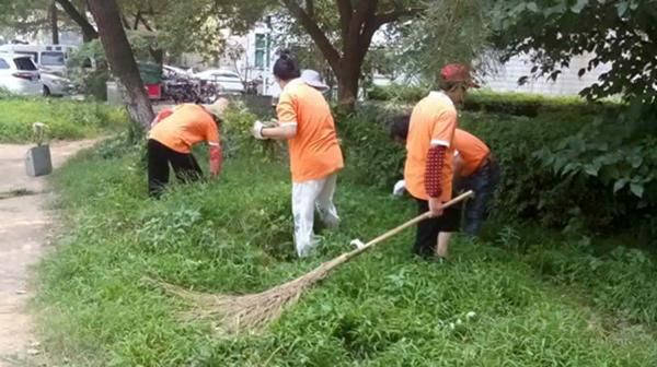 大爱南大高温下，他们用汗水在校园坚守