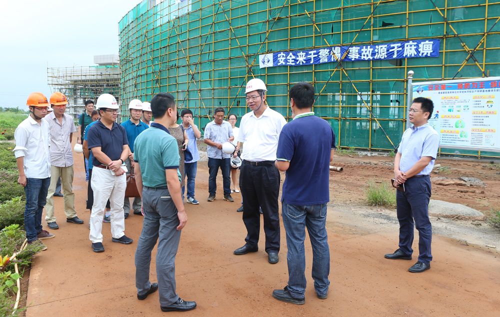 林强校长检查桂林洋校区项目建设情况